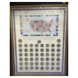Framed State Quarters