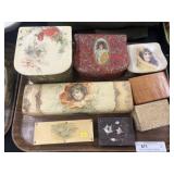 Victorian & Vintage Hinged Top Storage Boxes
