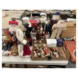 Asst. Santa Figurines & Christmas Decor