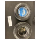 (2) Vintage Ads. Ashtrays