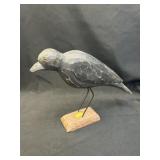 Machine Carved Folk Art Style Crow