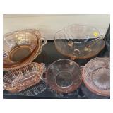 Asst. PInk Depression Glassware