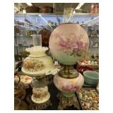 (2) Electrified Gone With The Wind Table Lights