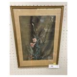 Unsigned Framed Pastel