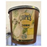 Vintage Sweet Corn Cardboard Bucket