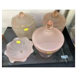 Assortment Westmoreland & Unsigned Satin Glass
