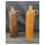(2) Stoneware Bottles