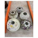 Porcelain Victorian Hair Receivers