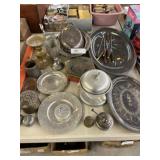 Silverplate & Aluminum Serving Pcs.
