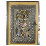 Painted Decorated Tin Pantry Cabinet