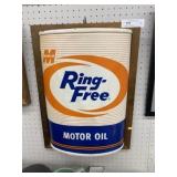 Vinyl Motor Oil Advertisement