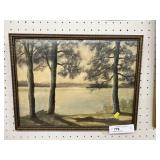 Unsigned Framed Watercolor