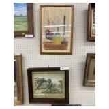 Currier & Ives Lithograph w/ Framed Print