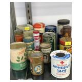 Assortment Vintage Advertising Tins