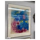 Signed Framed Abstract Art