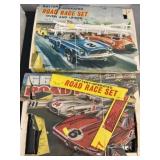 (2) Vintage Battery Powered Road Race Sets