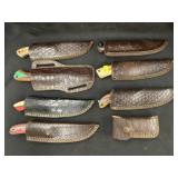 Damascus Blade Crafted Knives