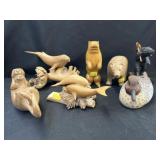 Grouping Wood Carvings