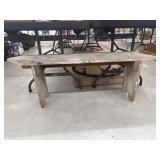Primitive Plank Seat Bench