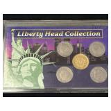 (5) Cased V Nickels