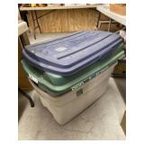 (2) storage Totes w/ Lids