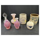Perfume Bottles w/ Salt Glazed Pottery