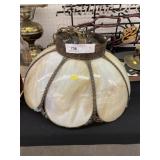 Slag Glass Hanging Light