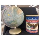 World Globe w/ Chip Canister