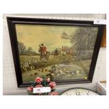 Framed Fox Hunt Print
