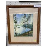 Ferguson Framed Watercolor