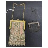 (2) Vintage Chainmail Purses