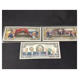 (3) Presidential $2 Dollar Bills