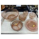 Asst. Pink Depression Ware
