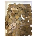 Unsorted Wheat Back Pennies
