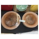 Grouping of Miss Am. Pattern Depression Plates