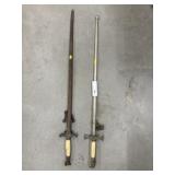 (2) 19th C. Ceremonial Lodge Swords
