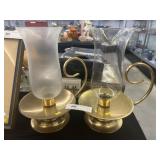 (2) Baldwin Candle Lanterns