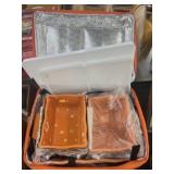 Insulated Casserole Carrier w/ Dishes