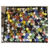 Assortment of Glass & Agate Swirl Marbles
