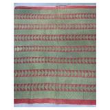 Vintage Flying Geese Pattern Quilt