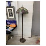 Slag Glass Floor Light