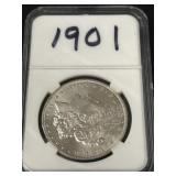 1901 Morgan Silver Dollar