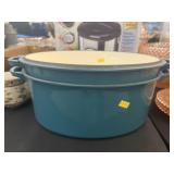 New Cast Metal Enameled Roaster