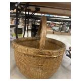 Antique Woven Willow Basket