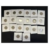 (20) Assorted Buffalo Nickels