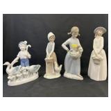 (4) Imported Porcelain Figurines