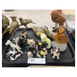 Asst. Cast Metal, Brass & Wood Animal Figurines