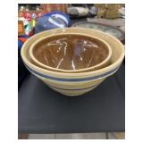 (2) Stoneware Mixing Bowls