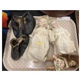 Porcelain Dolls w/ Vintage Child