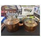 Dovetailed & Copper Gooseneck Teapots